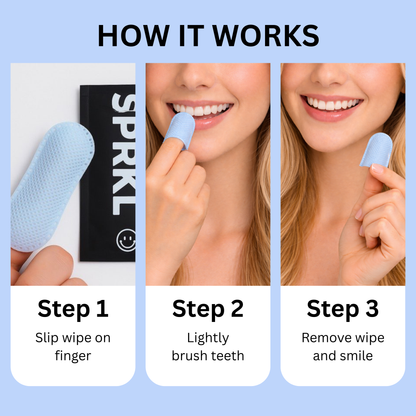 SPRKL Wine Wipes for Teeth, 20-Pack